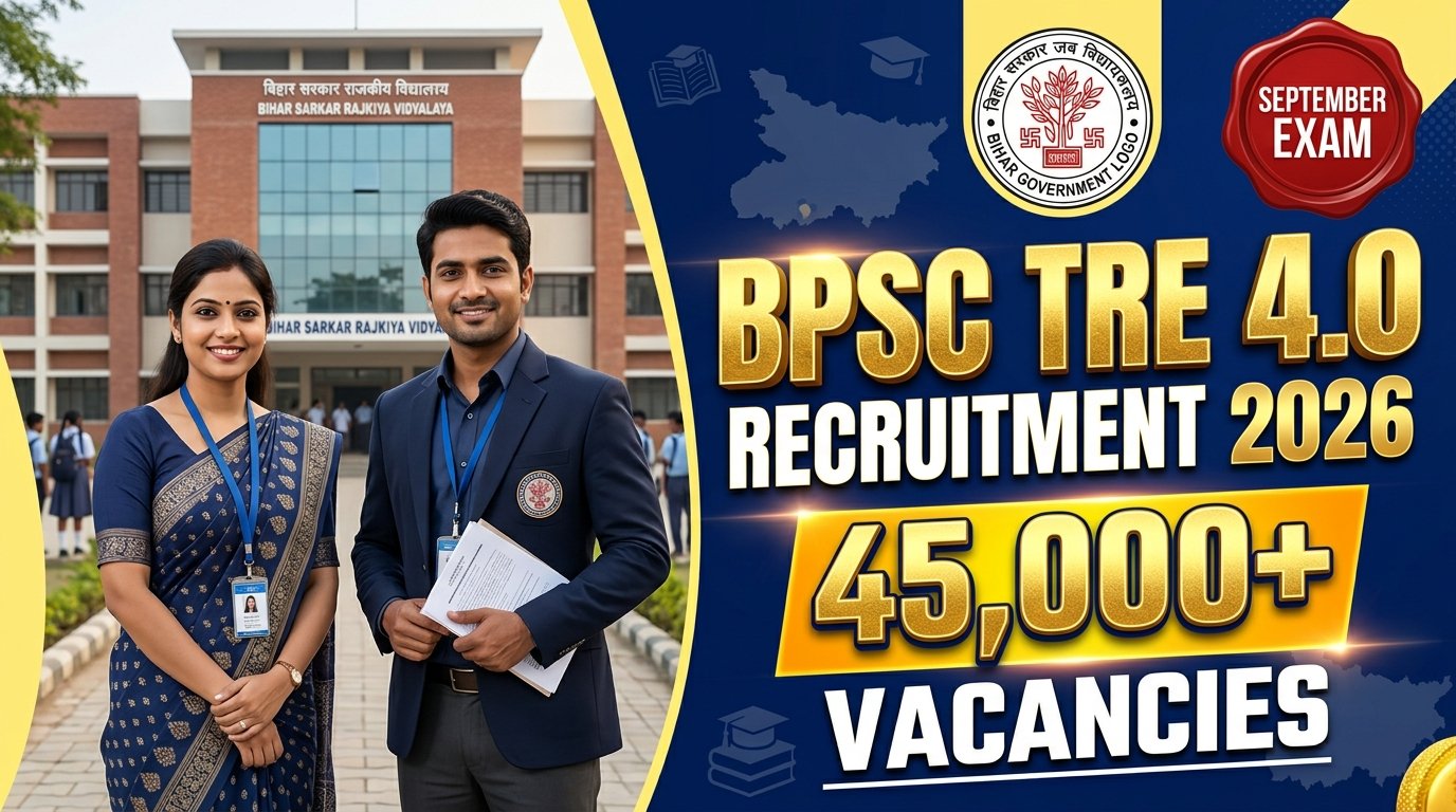 BPSC TRE 4.0 Recruitment 2026: Notification, 45,000+ Vacancies, Exam Dates, & Complete Career Guide