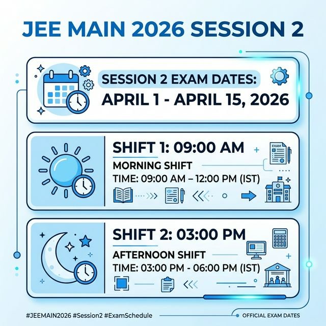 NTA JEE Main 2026 Session 2 Admit Card Out: Direct Download Link, Exam Day Guidelines, and Crucial Instructions JEE Main 2026 Info Graphic