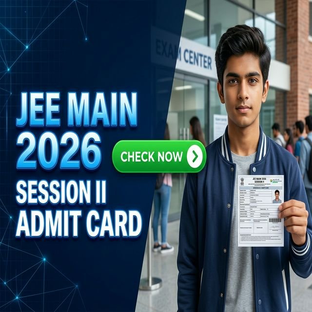 NTA JEE Main Session II Admit Card 2026 Admissions Download Now