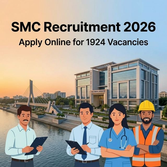 Surat Municipal Corporation Recruitment 2026 | Apply Online for 1924 Posts